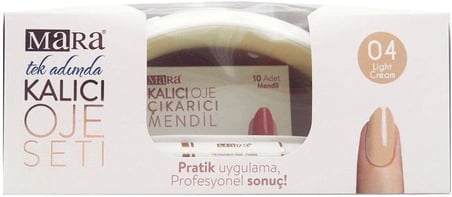 Kalıcı Oje Seti 04 Light Cream 1 Paket (1 x 250 g)