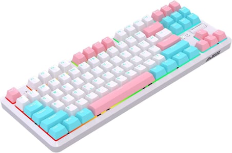 Kablosuz Hot Swap Mekanik Oyun Klavyesi-RGB - 10 Adet Switch, Tuş ve Switch Sökme Aparatı Hediyeli (K870T Pro Beyaz - Brown Switch)