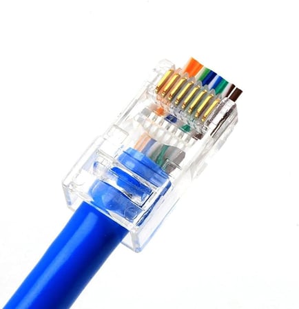 4381 Yeni Nesil Delikli Cat6 Rj45 Konnektör Utp Jack (100 Adet)