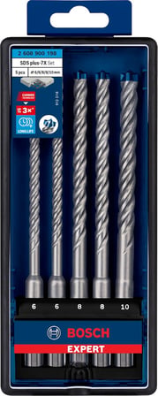 Professional 3 parça Expert SDS plus-7X Kırıcı Delici Delme Uçları (Yumuşak taş, Sert taş, Beton, Donatılı beton, Beton bina bloku, Ø 6-10 mm, Aksesuar Kırıcı Delici)