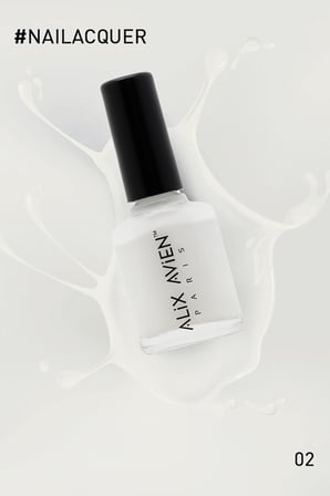 AVIEN Süt Beyaz Oje 02 - Yüksek Pigmentli Uzun Süreli Kalıcılık Hızlı Kuruma - Nail Lacquer 02