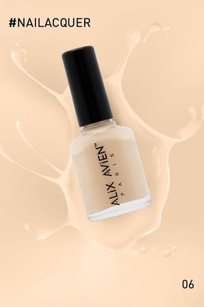 AVIEN Krem Rengi Oje 06 - Yüksek Pigmentli Uzun Süreli Kalıcılık Hızlı Kuruma - Nail Lacquer 06