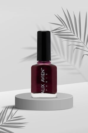 AVIEN Sedefli Bordo Oje 33 - Yüksek Pigmentli Uzun Süreli Kalıcılık Hızlı Kuruma - Nail Lacquer 33
