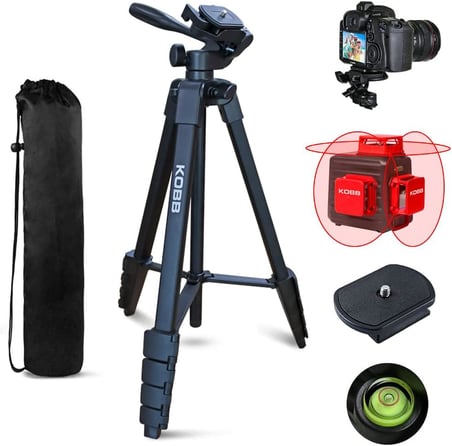 160CM Su Terazili Profesyonel Alüminyum Lazer Tripod