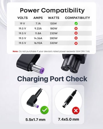 Nitro 5 Oyun Dizüstü Bilgisayarları için 135W Şarj Cihazı, Acer ADP-135KB T Güç Adaptörü için DONGERDI