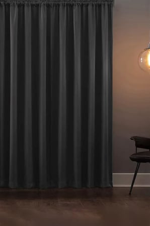 Blackout Işık Geçirmez Fon Perde Füme Pilesiz Ekstraforlu Karartma Güneşlik 200x260