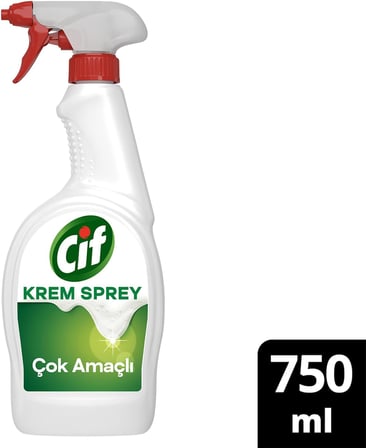 Krem Sprey Cok Amacli Amonyak Yuzey Temizleyici Yag Ve Kir Cikarici 750 Ml