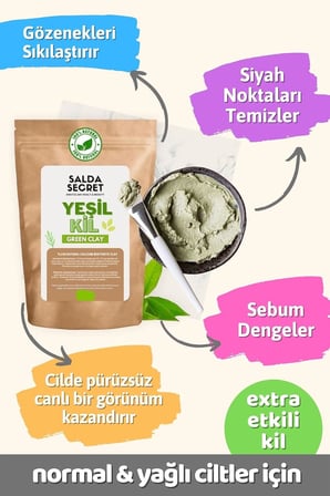 Kil Doğal Yüz Maskesi 500 gr X 2 Adet Toz - Kil Maskesi - Indian Healing Clay