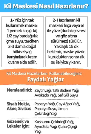 Kil Doğal Yüz Maskesi 1000 gr X 2 Adet Toz - Kil Maskesi - Indian Healing Clay