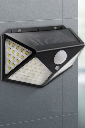 Enerjili Bahçe Lambası 100 Led Bahçe Aplik Solar Bahçe Lambası 1410