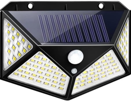 Enerjili Bahçe Lambası 100 Led Bahçe Aplik Solar Bahçe Lambası 1410