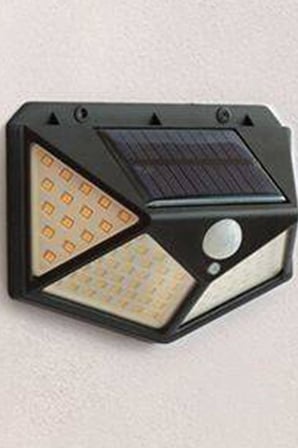Güneş Enerjili Suya Dayanıklı 100 Led Duvar Lambası 1410