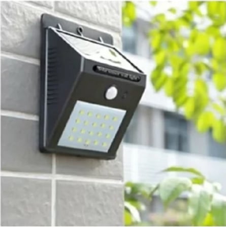 Güneş Enerjili Hareket Sensörlü Bahçe Lambası