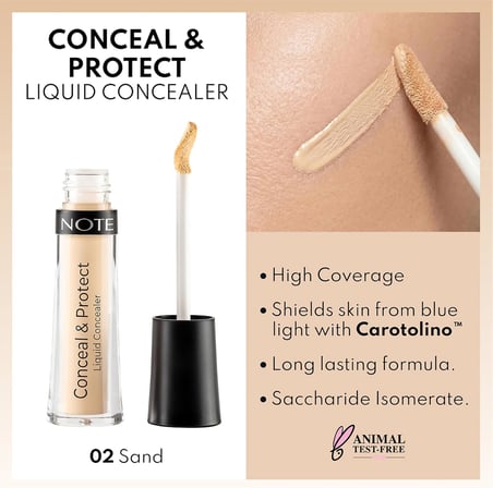 Cosmetics Note Cosmetics Conceal & Protect Likit Concealer - 02