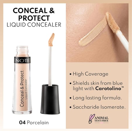 Cosmetics Note Cosmetics Conceal & Protect Likit Concealer Göz Altı Kapatıcısı 04