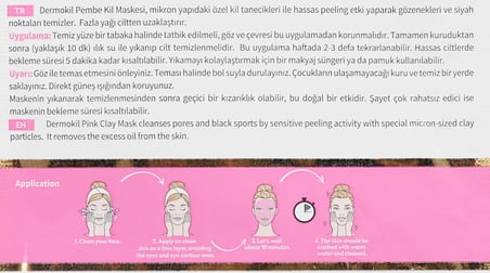 Pembe Kil Yüz Maskesi 15 ml