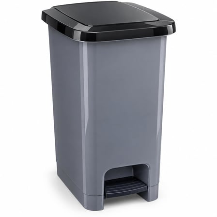L Slim Pedallı Çöp Kovası, Dar Alanlara Uygun İnce Tasarım Çöp Kutusu, Kapaklı Plastik Atık Kovası, Mutfak Banyo Ofis Kullanımı