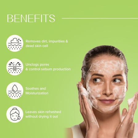 Phytoncide Mild Cleansing Foam, Jeju Servi Yaprağı ve Panthenol İçerikli, Köpük, Hassas Ciltler için Nemlendirici Vegan Temizleyici