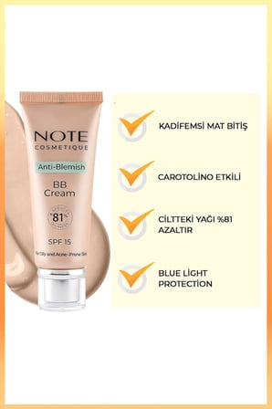 Cosmetics Anti-Blemish BB Cream 04 Beige SPF 15 Akneye Yatkın Ciltler BB Krem