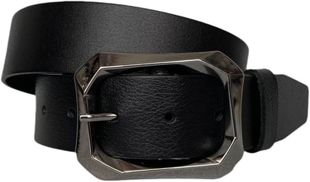 Hakiki Deri Mat Gümüş Tokalı Kırmızı Kadın Kot, Spor Kemer 4 Cm, An-Byn-07