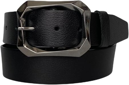 Hakiki Deri Mat Gümüş Tokalı Kırmızı Kadın Kot, Spor Kemer 4 Cm, An-Byn-07