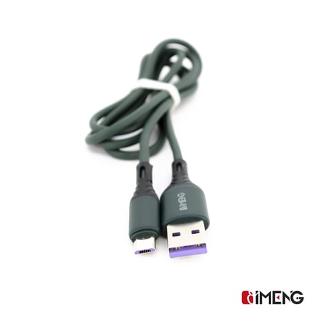 100W USB A to Micro Data ve Hızlı Şarj Kablosu 1 Metre Yeşil