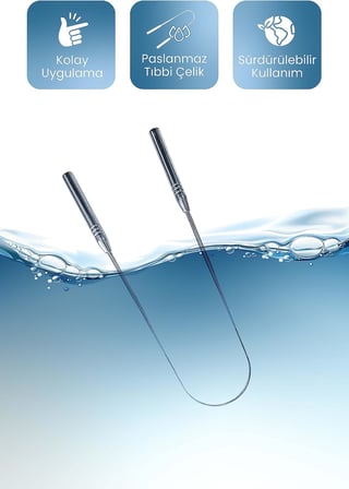 Dil Temizleme Aparatı/Dil Sıyırıcı Kese + Stand Hediyeli Full 304 Surgical Stainless Steel