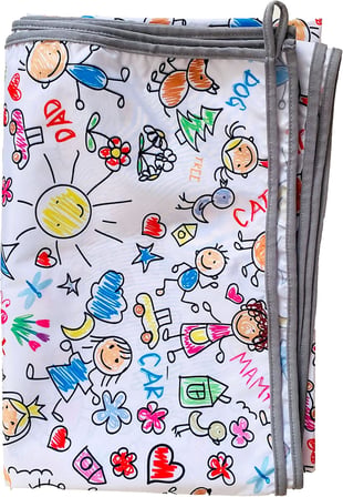 Su Geçirmez Yer/Masa Örtüsü, Aktivite, Yemek Ve Oyun İ̇Çin,  Ve Çevreci, Ekoteks Sertifikalı,%100 Polyester, 150X150Cm