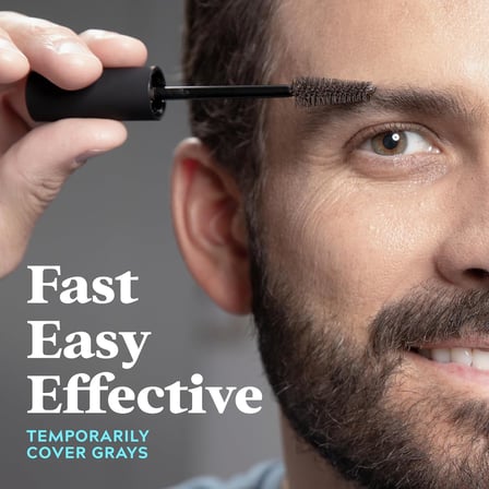for Men 1 Günlük Sakal ve Kaş Rengi, Sakal ve Kaşlar için Geçici Renk, Dolgun, İyi Tanımlı Bir Görünüm İçin, 30 Uygulamaya Kadar Koyu Kahverengi