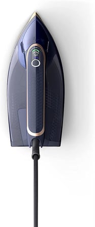 Azur 8000 Serisi Buharlı Ütü - 85 g/dk Sürekli Buhar, 260g Turbo Şok Buhar, 3000 W, OptimalTEMP Teknolojisi, SteamGlide Elite Taban, Koyu Mavi (DST8050/20)