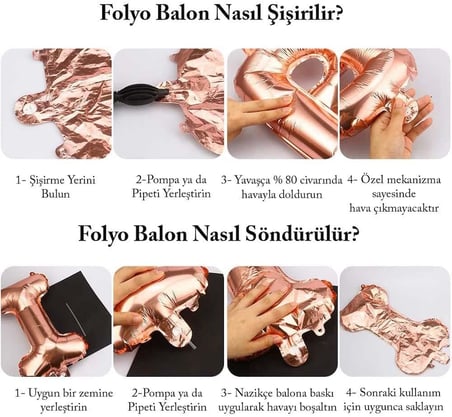 Gitti Gold Konsept Doğum Günü Kutlama Seti; Beyaz Gold Konfetili Balon, Rakam Yıldız Folyo ve Banner (7 Yaş)
