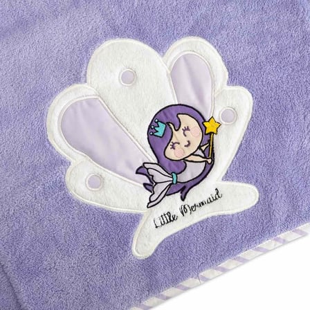 Moo Soft Cuddles Bebek Battaniye Küçük Deniz Kızı (Lila)