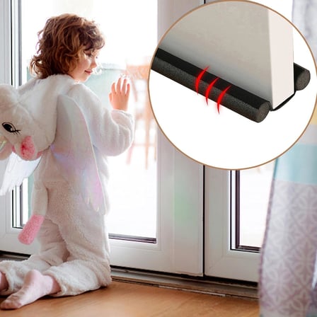 93 cm Alt Şerit Köpük Tüp Çift Taraflı | Gürültü Önleyici Sıcak Tutun Ev Dekoru Taslak Durdurucu