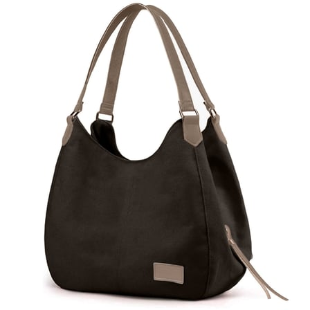 Vintage 3286 Lonia Kadın Kanvas Günlük Omuz Çantası Çok Bölmeli Pamuklu El Tote Hobo Çantası