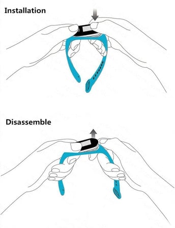 Xiaomi Mi Band ile uyumlu 3/4/ 5/6 ile uyumlu Saat Kayışı Xiaomi Mi Band 3 4 5 6 İle Uyumlu Kaliteli Termoplastik Kordon Siyah
