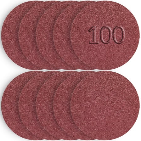 100 Adet Cırt Zımpara Matkap Spiral 115 mm Daire Zımpara Ahşap Metal Zımparası (100 kum)