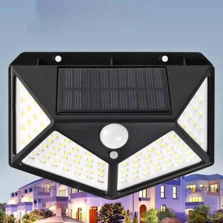 Güneş Enerjili Hareket Sensörlü Duvar Bahçe Karavan Kamp Lambası Led Solar Lamba Su Geçirmez Sarı Gün Işığı Water Proof Solar Lamba