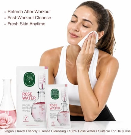 Sabri Tuncer Mistik Gül Suyu Yüz Temizleme Mendili 30lu Doypack Poşet 9,3 X 12,5 Büyük Boy