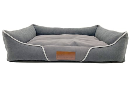Couch Box Üst Kalite Kedi Köpek Yatağı Yıkanabilir Fermuarlı, Astarlı%100Elyaf Dolgu (Large)