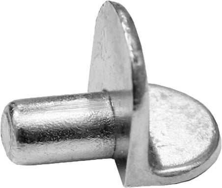 Raf Pimi Düz Nikel Cam Ahşap Metal Raf Tutucu Çivisi Mobilya Dolap Pimi Metal (50 ADET)
