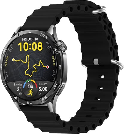 22mm ile Uyumlu Saatler için Ocean Loop 46mm Silikon Kordon HUAWEI Watch (GT7 Pro/GT7/GT6 Pro/GT6/GT5 Pro/GT5/GT4/Watch 4 Pro/GT3/GT3 Pro/GT2/GT2 Pro)