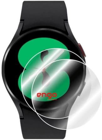 Samsung Galaxy Watch 4 40mm İle Uyumlu Ekran Koruyucu Çizilmeye Dayanıklı Akıllı Saat Koruması, 9H Temperli Kırılmaz Esnek Nano Cam, HD Şeffaf 2 Adet