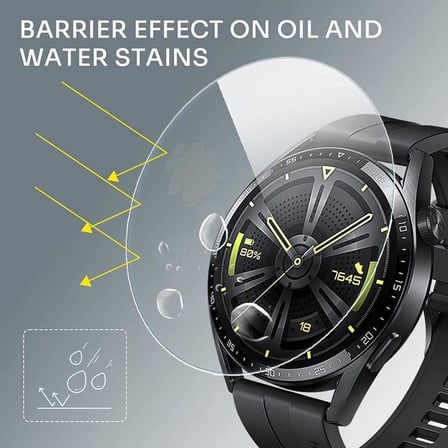 Samsung Galaxy Watch 5 Pro 45mm İle Uyumlu Ekran Koruyucu Çizilmeye Dayanıklı Akıllı Saat Koruması, 9H Temperli Kırılmaz Esnek Nano Cam, HD Şeffaf 2 Adet