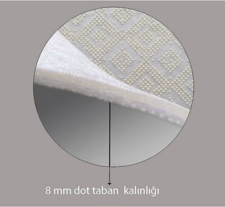 Dijital Baskı Yıkanabilir Kaymaz Taban Mutfak Halısı RVG2075 80x150 cm