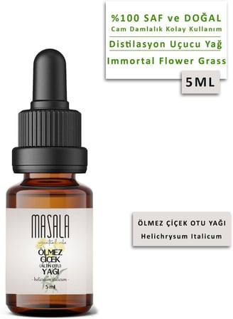 Ölmez Çiçek Yağı 5 ml - Altın Otu (Helichrysum Essential Oil)