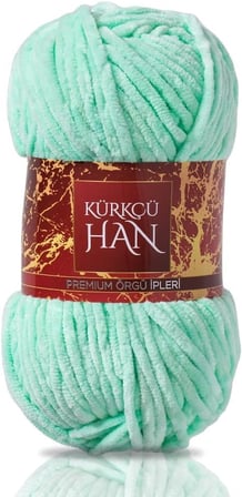 Han Kadife 100GR 95MT El Örgü İpi (Beyaz)