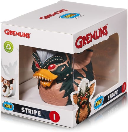 Box-Edition Stripe Koleksiyoncu Vinil Kauçuk Ördek Figürü - Resmi Gremlins Ürünü - Televizyon, Film ve Video Oyunları