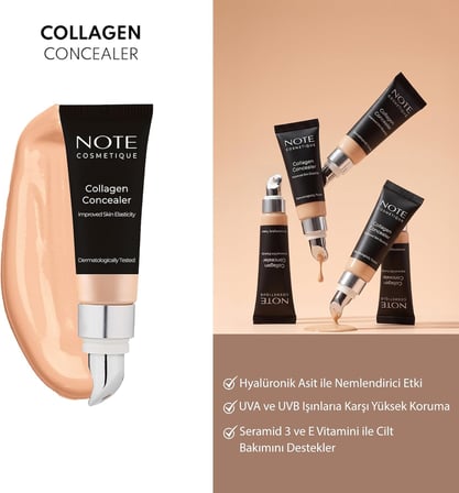 Cosmetics Collagen Concealer 03 Kolajen İçerikli SPF 20 Göz Altı Kapatıcısı