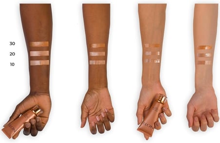 Cosmetics Sunglow 10 Işıltılı SPF 15 Bronzlaştırıcı Fondöten