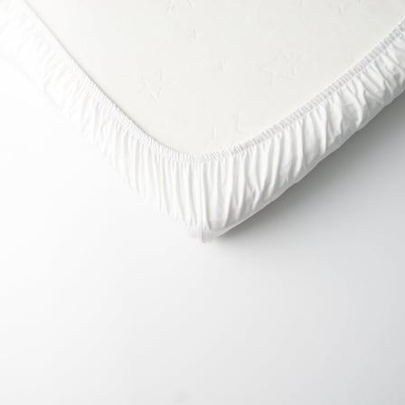 Süprem Penye Lastikli Bebek Çarşafı-Beyaz (Beyaz / 60 cm)